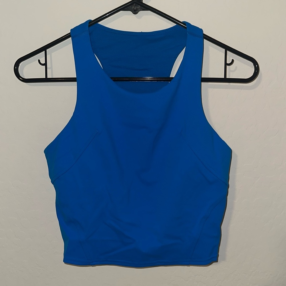 Lululemon Wonder Train Cropped Tank - Built In Bra